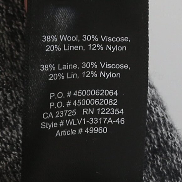 Aritzia Babaton Erin Wool Linen Blend Knit V-Neck Pullover Long Sleeve Sleeve - Picture 5 of 6